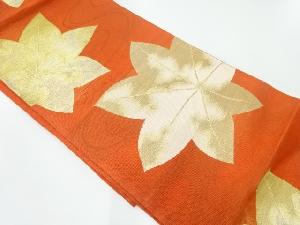  紗 竜田川模様織出し袋帯